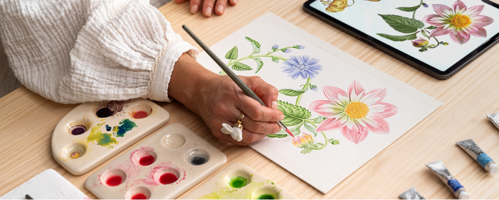 [Domestika] Акварель для ботанических композиций (Ката Запата)