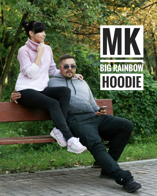 Мастер класс rainbow_hoodie взрослый (Алена Михайлова)