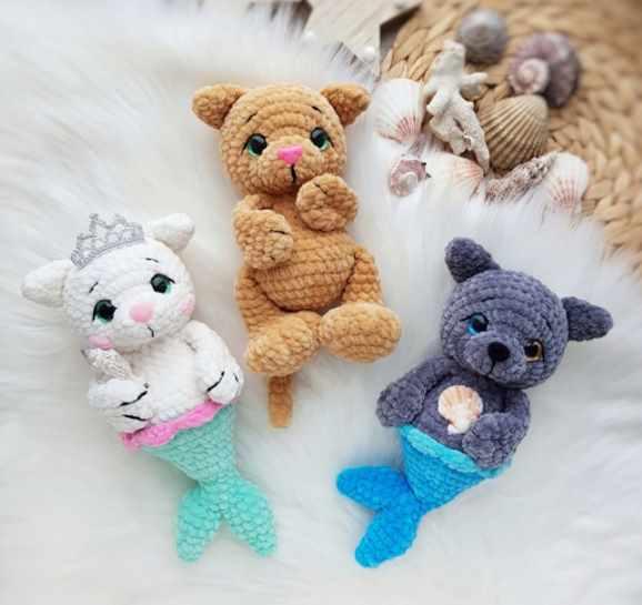 [chirka_toys] Котик Русалка (Екатерина Чиркова)