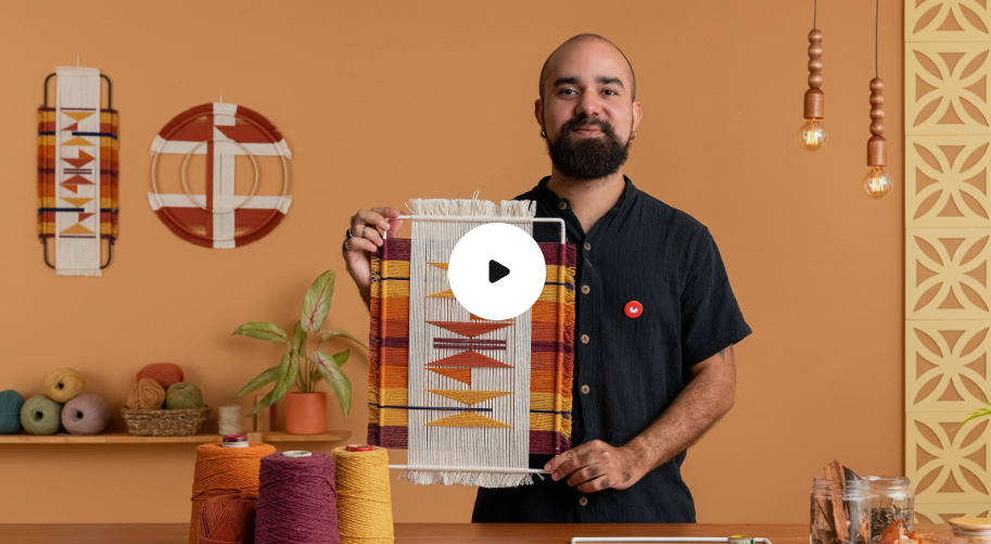 [Domestika] Геометрическое ткачество. От окрашивания до финального продукта (Julio de Paiva, Хулио де Пайва)