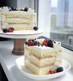 Рецептурная карта «Миндальный торт с голубым сыром и пряной грушей» (Софья Иванькова)