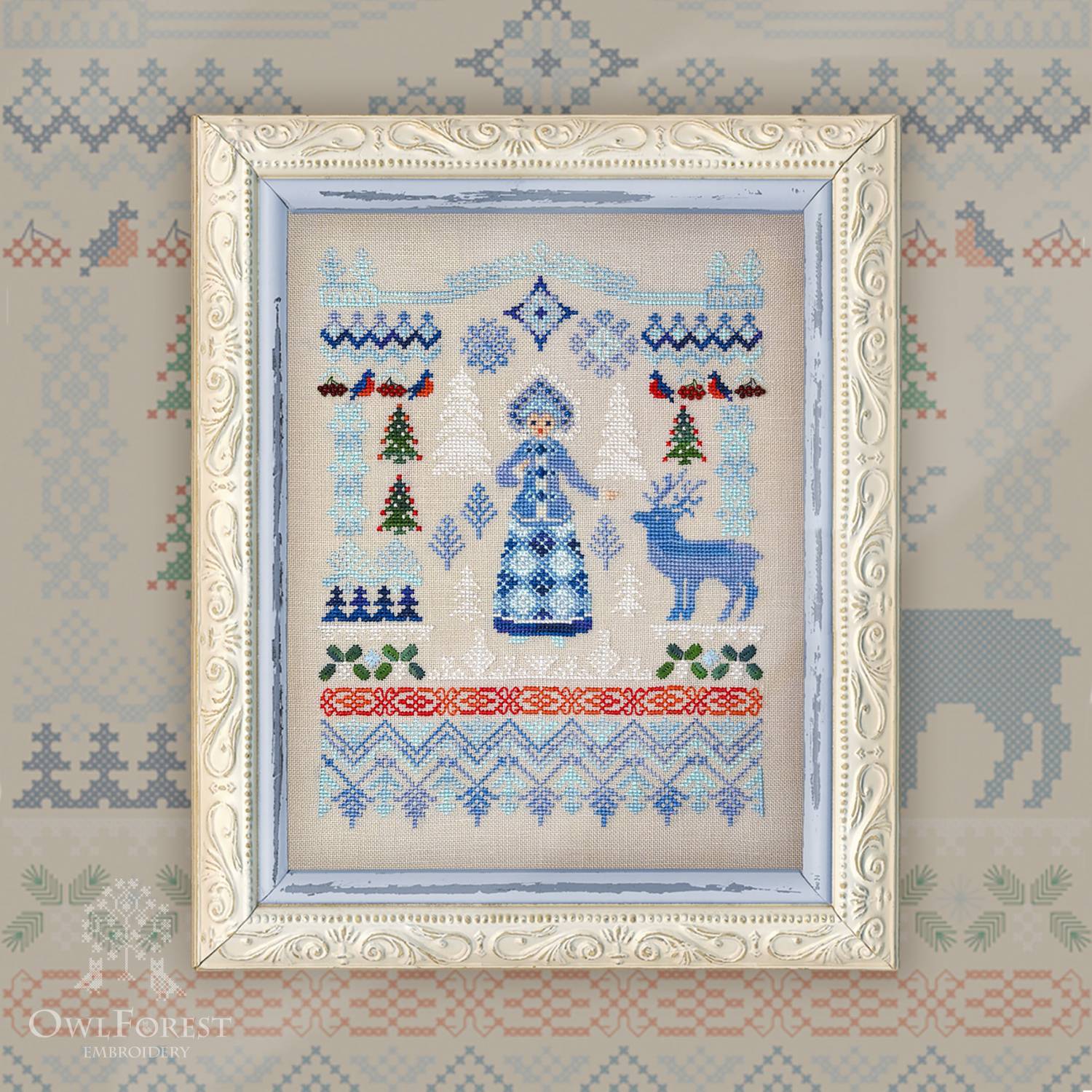 Электронная схема «Снегурочка» (Галина Егоренкова)