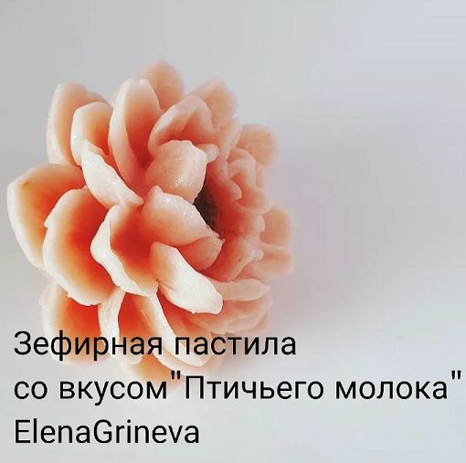 Зефир в молдах. Яблочная пастила со вкусом Птичьего молока (Елена Гринева)