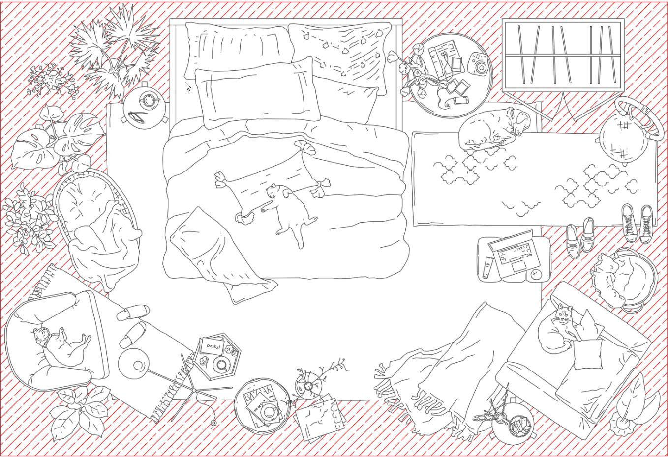 [architectured] Набор для планов, часть "А" – Мебель и декор (Маргарита Гайдук/Рассказова)