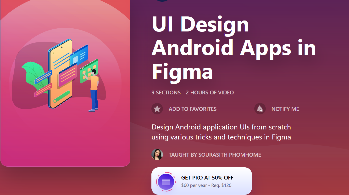 [designcode] Дизайн пользовательского интерфейса Android-приложений в Figma UI Design Android Apps in Figma (Сурасит Фомхоме)
