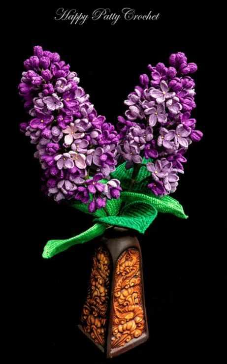 Lilac Flower/Сиреневый цветок (HappyPattyCrochet)