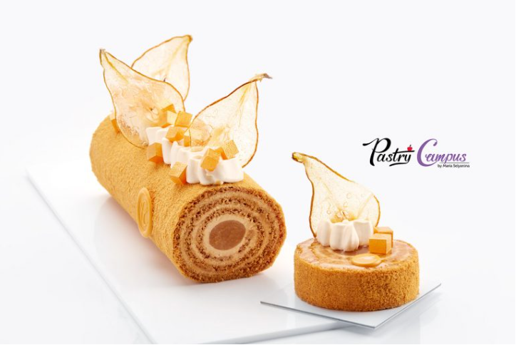 [PastryCampus] Рулет Медовик с грушами и чаем (Мария Селянина)