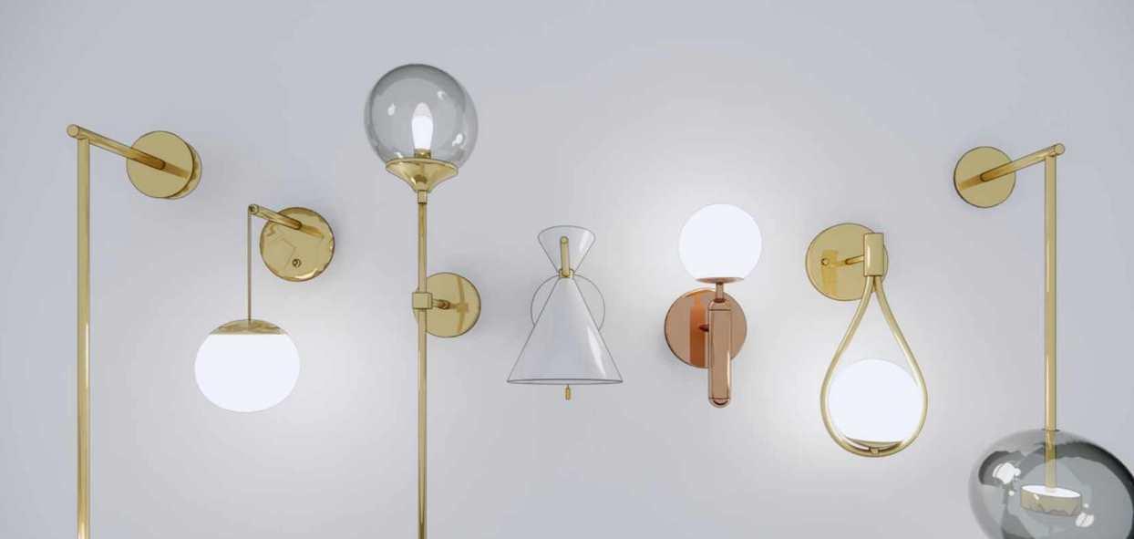 Облегчённые 3D модели для Archicad. Блок Освещение Бра 23 (Анна Кузьминых)