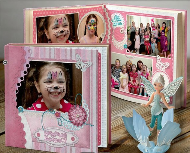 [PSD] Шаблон Нежный возраст (fotovknige)