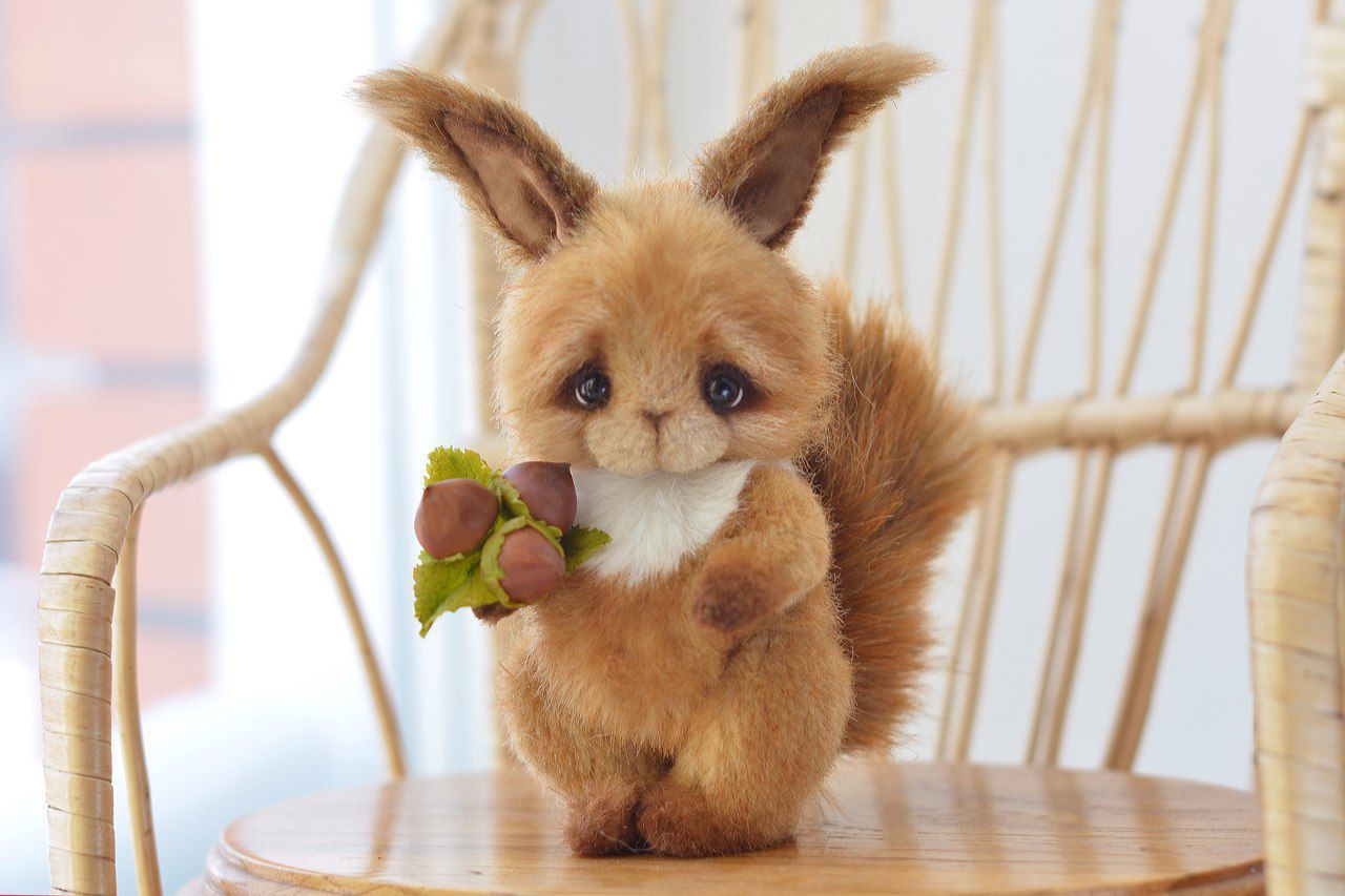 Выкройка+подробный мастер-класс "Белочка" (Катя Беспалова)