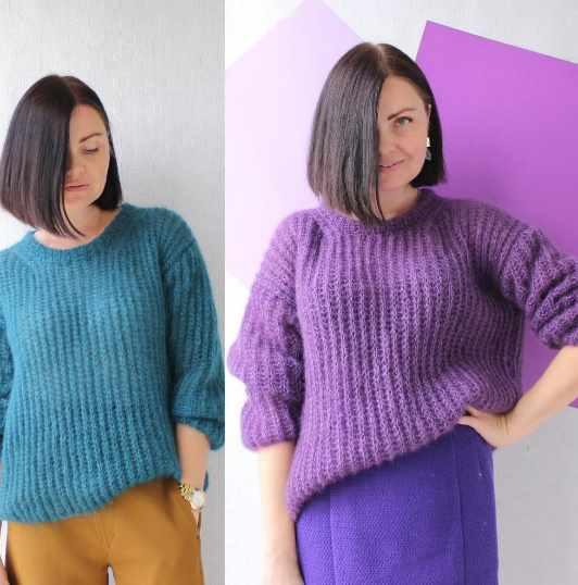 Пуловер из мохера на шелке (Елена Кузьмина)