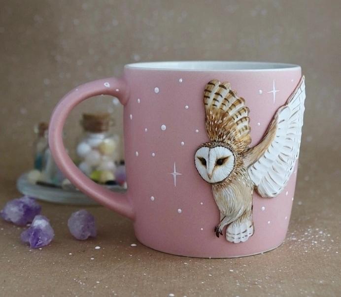 [Sweet Craft] Сова. Декор кружки (Саша Вихарева)