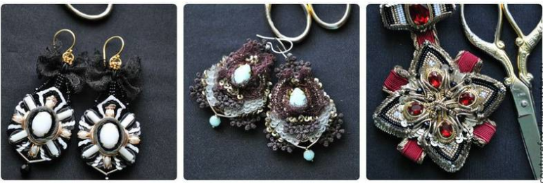 Мастер-класс по ордену и двум парам серег (Katrina Mayzengelter)