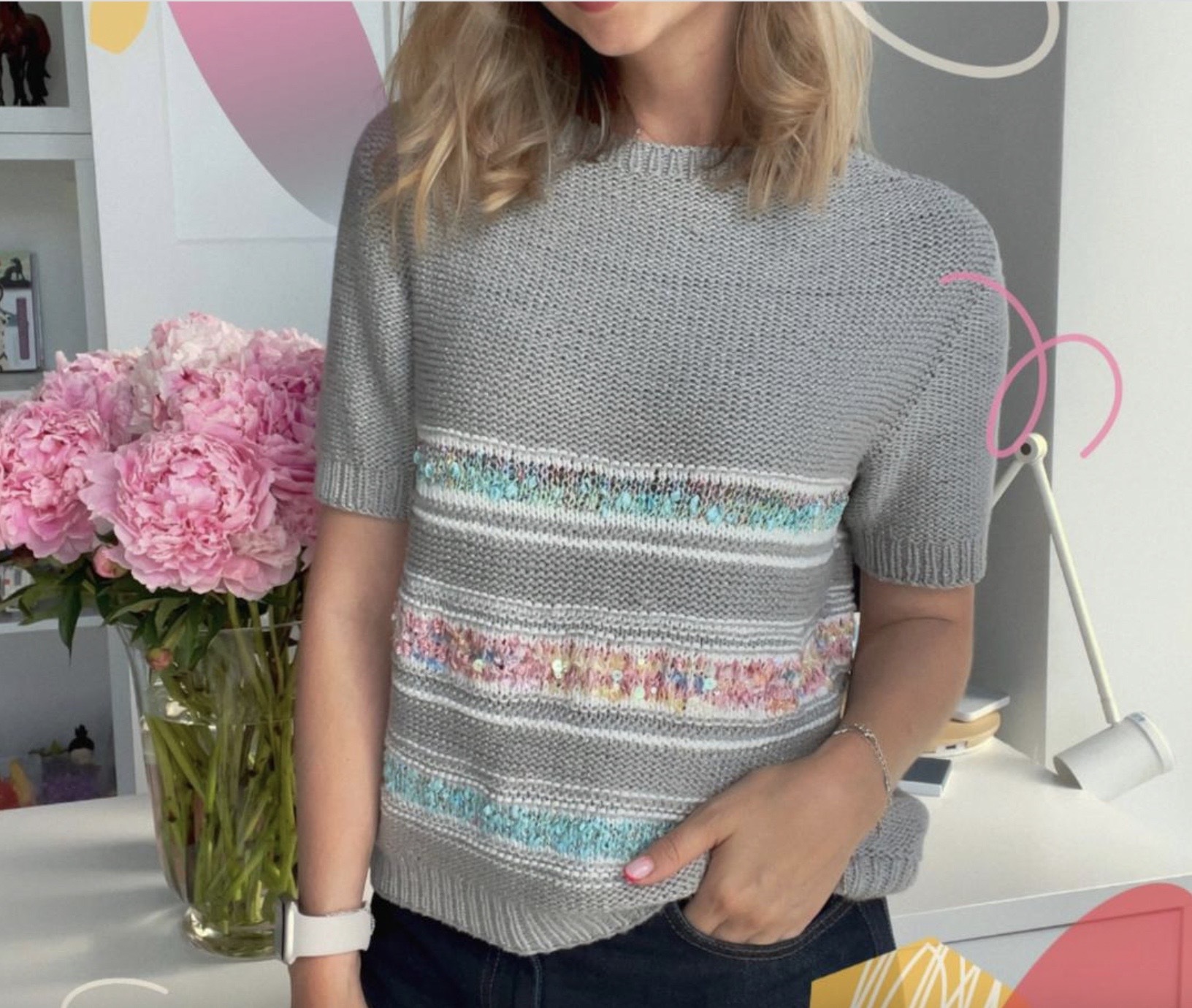 Футболка Рearl (feel.love.knit)