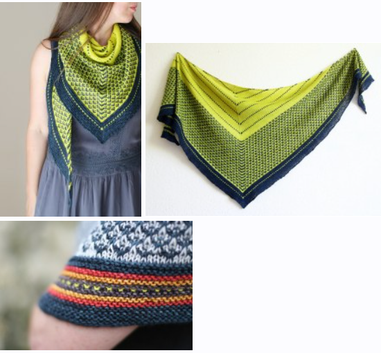 [Вяжи.ру] Жаккардовая шаль спицами The love of spiders