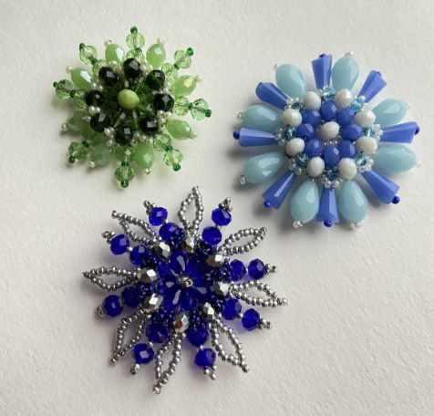 [vashabrosh] Мастер класс по броши Снежинка (Светлана Игнатьева)