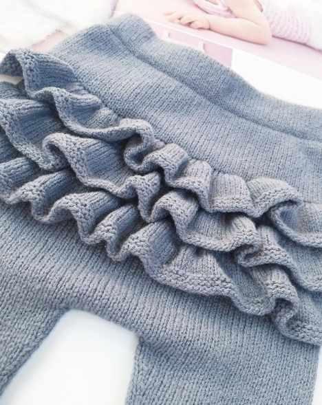 Штаны с рюшами (only.knit)