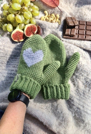 Варежки с сердцем (Мария Кинцле)