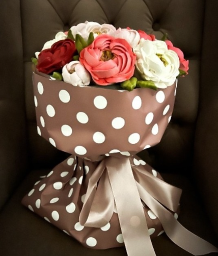 Зефирная флористика  - декор для букета  (Ольга Зарубина), фото 1 из 1.