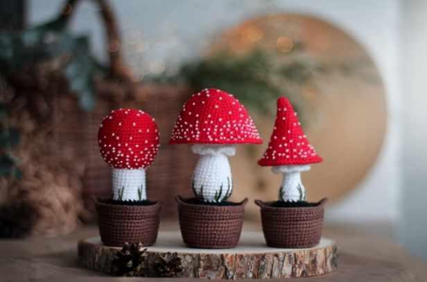 Мухоморы в корзинках (Елена Дорогина)