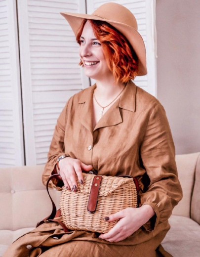 Плетеная сумка кросс — боди (Кристина Строде)