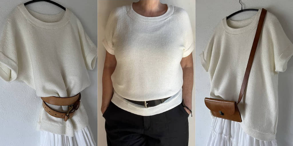 [Вяжи.ру] Элегантный топ Plain-tee