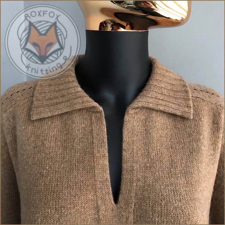 Свитер Селин_погон (Оксана Расулова)@roxfox_knitting