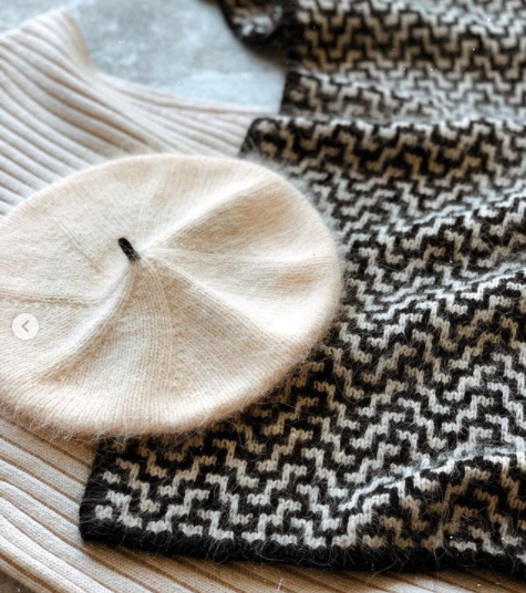 Комплект: Палантин Нypnosis» + Берет «Мerci (shapetko_knitwear), фото 1 из 1.