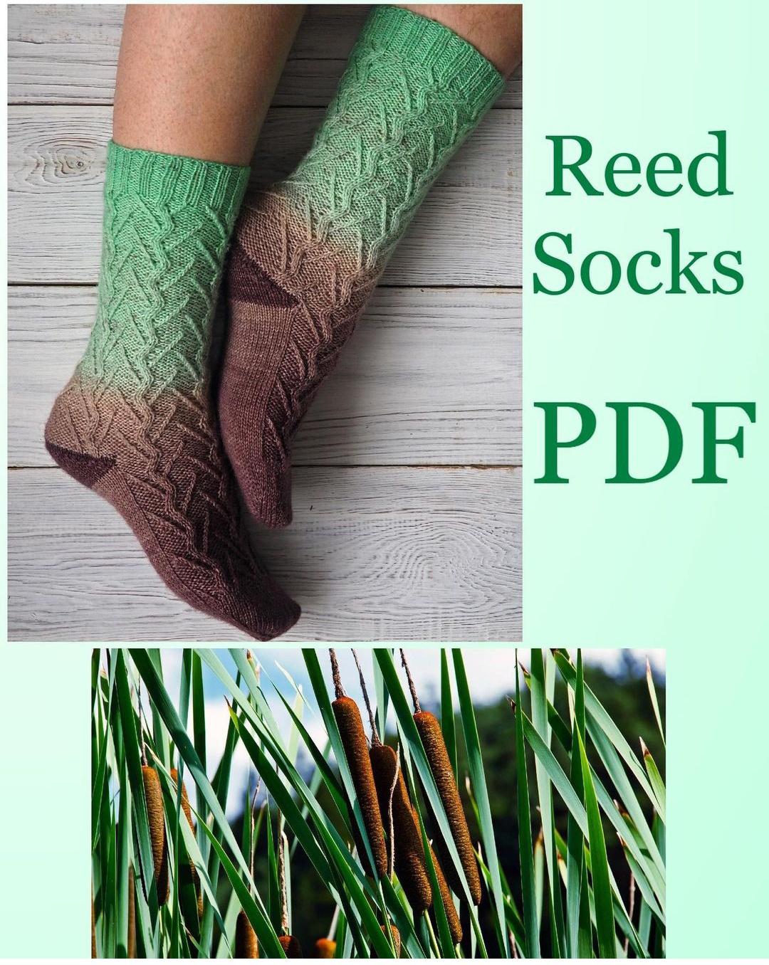 [helenavasilevna] Носки камыш (Алена Малевич), фото 1 из 1.