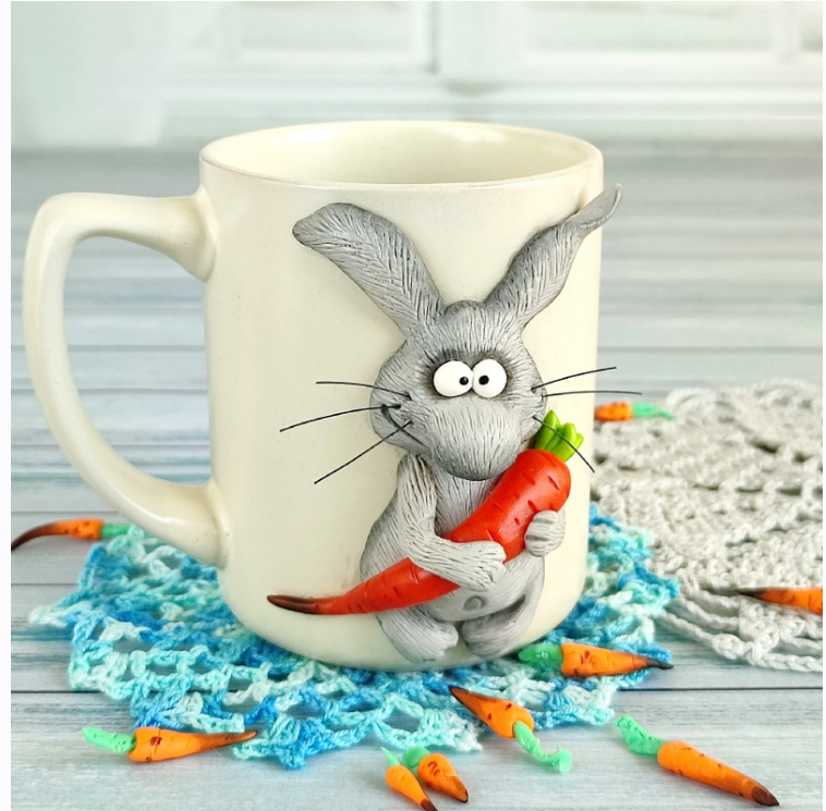 Марафон для новичков по изготовлению кружек с декором из полимерной глины (Наталья Семиряд, Марина Мохирева)