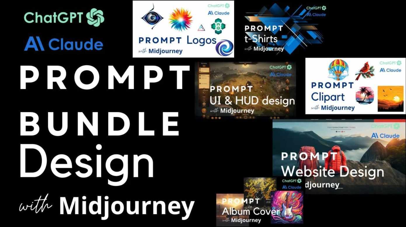 Набор промтов для создания графики в Midjourney (Jenn Mishra), фото 1 из 1.