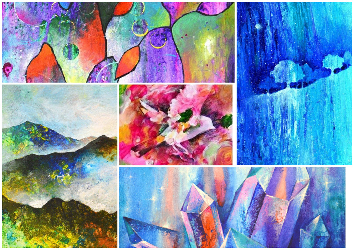 Интуитивная живопись акрилом (Юлия Кошелева)