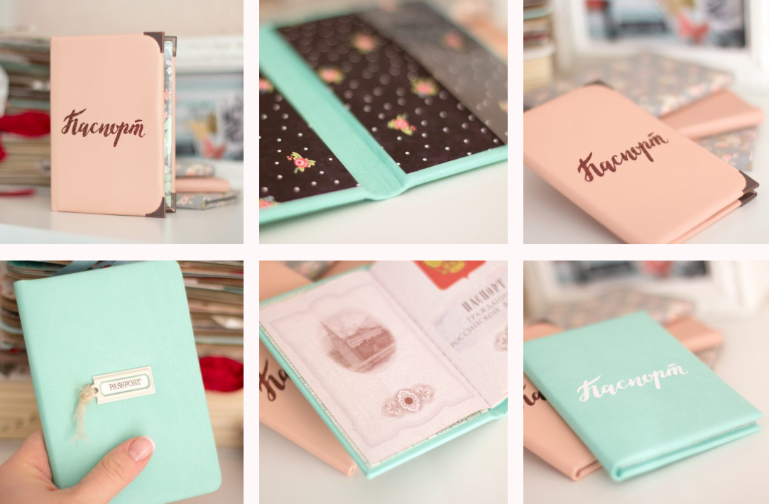 Обложка для паспорта (Pinky Pink)