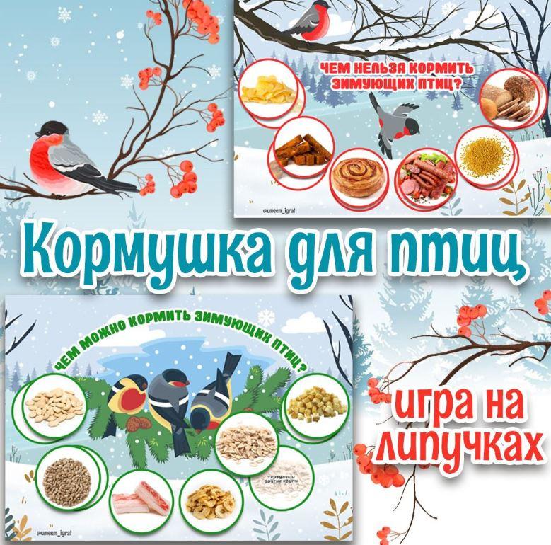 [umeem_igrat] Игра на липучках. Кормушка для птиц (Алсу Хаметова)