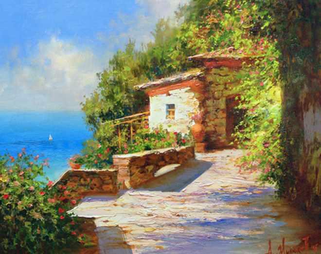 Южный дворик (Александр Милюков)