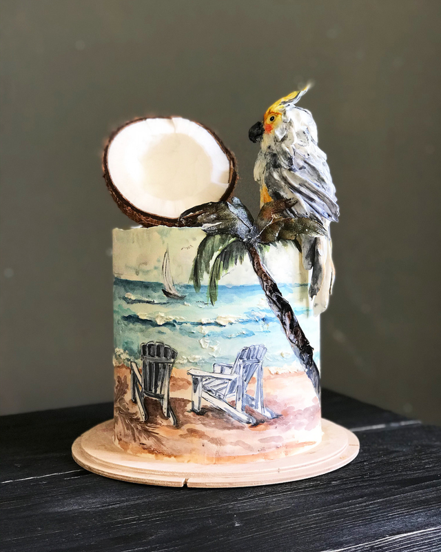 Мастер класс по декорированию торта (Юлия Припутнева)