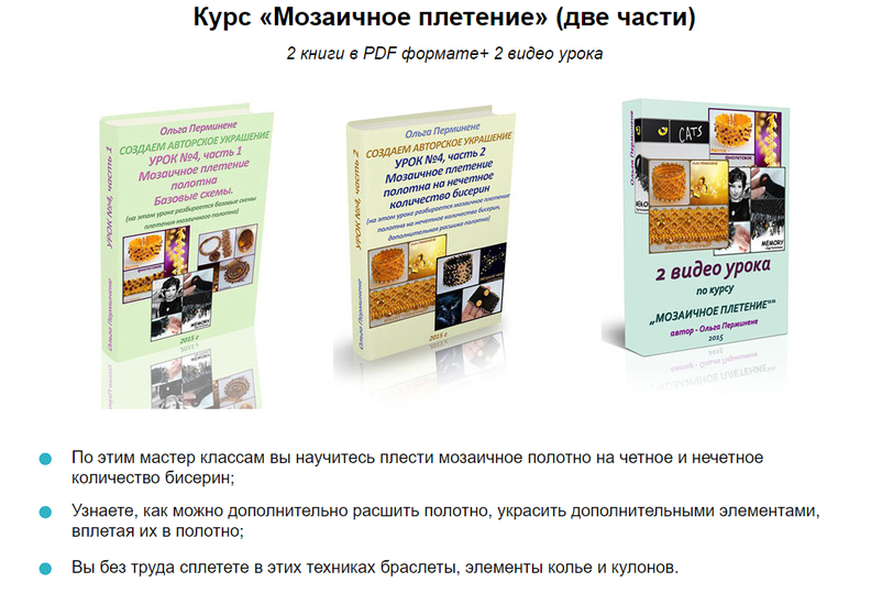 Мозаичное плетение (Ольга Перминене)