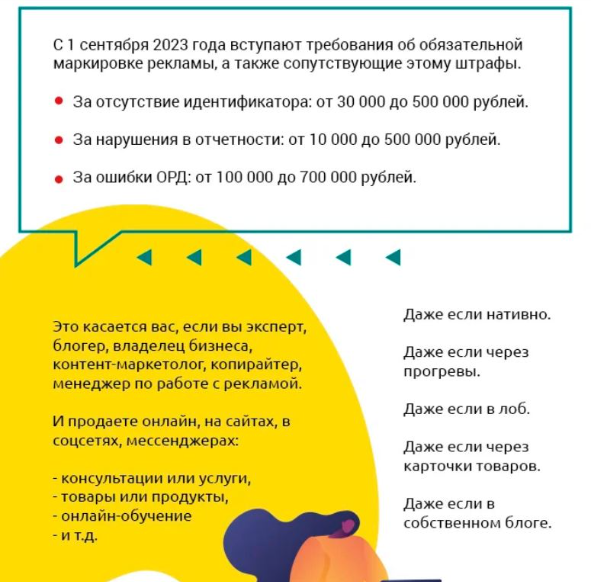 Маркировка саморекламы. Тариф Послушать (Ольга Берек)