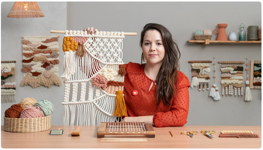 [Domestika] Macraweave. Смешанная техника макраме и плетения (Luiza Potiens), фото 1 из 1.