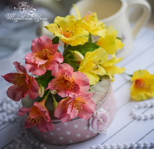 Мастер класс "Альстромерия" из зефирного фоамирана (Ирина Тхоривская)