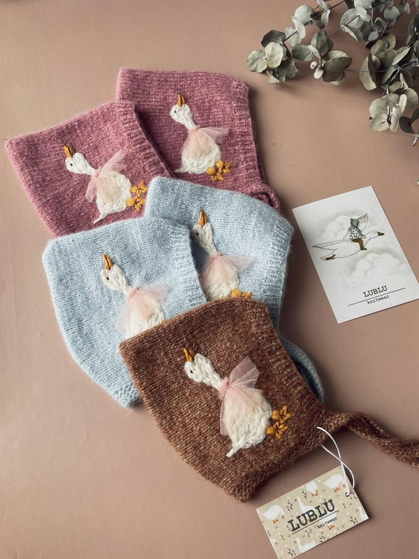 [lublu.knitwear] Чепчик Goose bonnet (Екатерина Олбут)