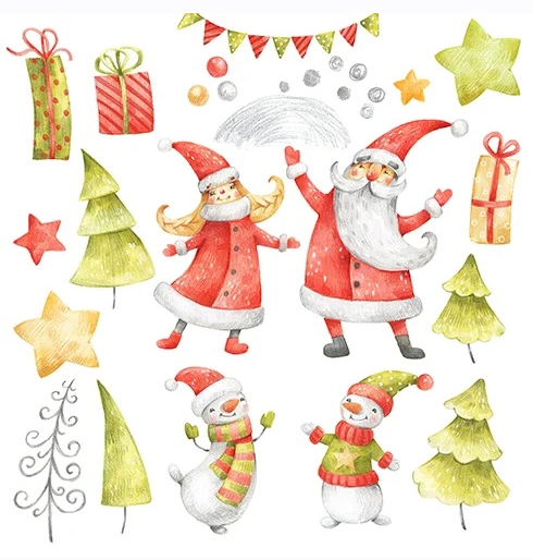 Акварельный набор Дед Мороз (Ксения Федорова)