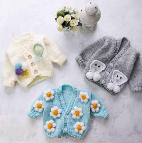 Кофточка с V - образной горловиной (Vyazanie_detkam)