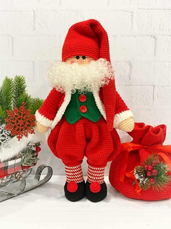 Санта Клаус на каркасе (Нина Сухина)