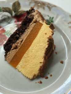 Муссовый торт "Абрикос-Молочный шоколад" (Ольга Куликова)