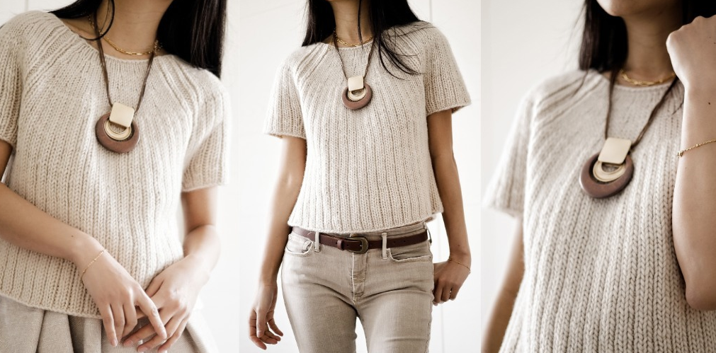 [Вяжи.ру] Топ из толстой пряжи Seashell (Cristina T. Ghirlanda), фото 1 из 1.