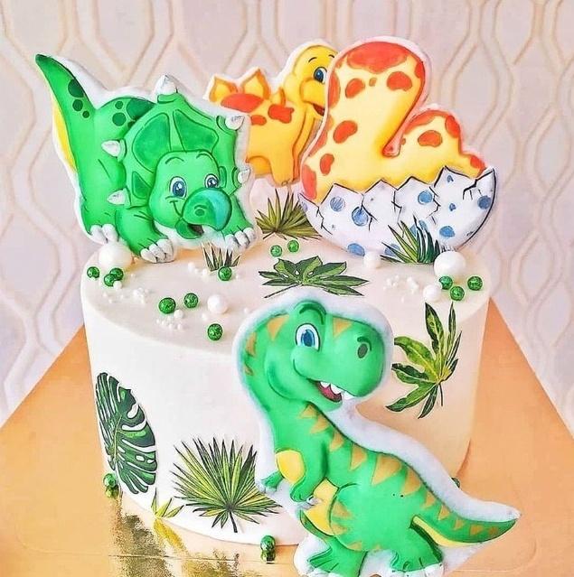 Дино курс. Пряники под топперы и роспись (Кира Ковальская)