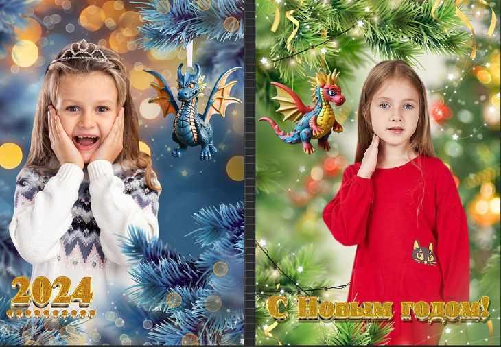 [PSD] Набор CU-441. Новогодние коллажи (VeraV)