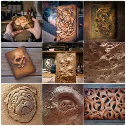 Художественное тиснение по коже. 2023 new  (Анна Кухта, Сергей Кухта)