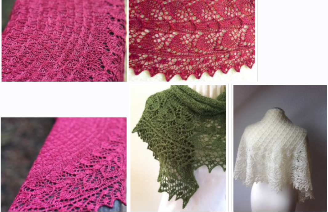 [Вяжи.ру]  Мини шаль спицами Teasdale